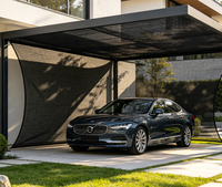 Filet d'ombrage robuste en HDPE noir, taux d'ombrage de 95 %, anti-UV, pour parking, couverture solaire extérieure
