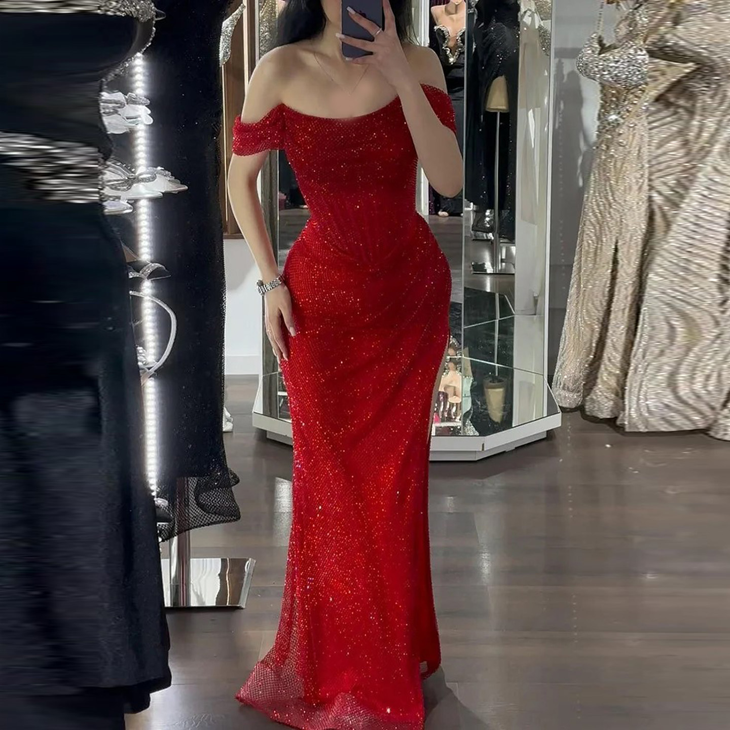 strapless open back dress Two-Tone Plunging Neck Tulle Plus Size Short Prom Dress