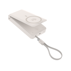 โลโก้ OEM แบตสำรองไร้สายแม่เหล็กแบบกึ่งแข็ง Qi2.2 25W ความจุ 10000mAh ชาร์จเร็ว 30W สายในตัว พร้อมขาตั้งโทรศัพท์ และหน้าจอ TFT - Product Image 4