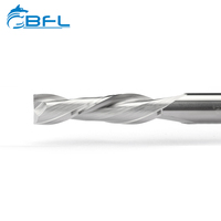 BFL Molino de extremo de carburo sólido 2 flautas Molino de extremo en espiral izquierdo para madera contrachapada tourne gauche outils herramientas de giro a la izquierda