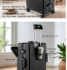 Atacado Nova Moda De Grande Capacidade Leve Bagagem Multifuncional Carry-On Bagagem ABS Hardshell Suitcase - Product Image 6