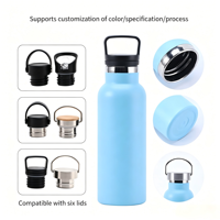 32oz 304 RVS Vacuümfles met handvat, 12-24 uur thermische isolatie, lekvrij, BPA-vrij, op maat gemaakte cola-vorm, sportfles
