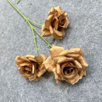 3-Köpfige Künstliche Seidenrosen für Hochzeit, Valentinstag & Heimdekoration - Natürlich Handgefertigt, Wiederverwendbar & Recycelbar