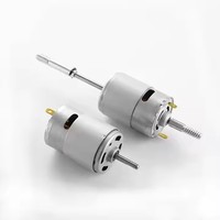 775 moteur arbre étendu moteur de ventilateur à couple élevé Micro DC petit moteur accessoires roulements à billes 12v24