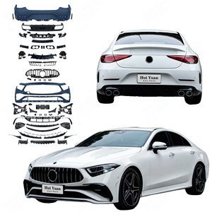 Kit de Conversión de Carrocería para <span class=keywords><strong>Mercedes</strong></span> Benz W257 C257 <span class=keywords><strong>CLS</strong></span> CLS300 <span class=keywords><strong>350</strong></span> 400 2018+ a Estilo <span class=keywords><strong>AMG</strong></span> CLS53, Parrilla GT, Difusor, Lip de Parachoques - Product Image 1
