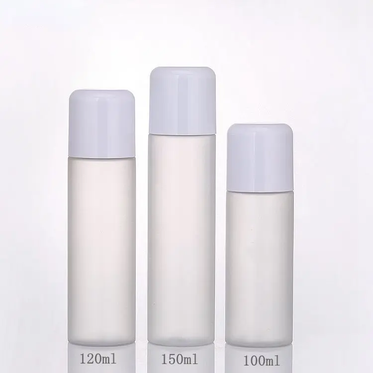 Envases de plástico esmerilado para loción, botellas de vidrio para cuidado de la piel, loción para tratamiento Facial, 100ml, 120ml, 150ml