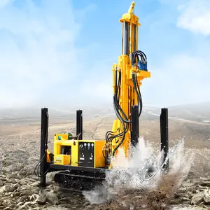 Promotion Borewell Machine Tractor Mounted Used Drilling DTH air compressor drilling machine in Chile