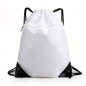 Design Custom Polyester <b>Drawstring</b> Double-shoulder <b>Drawstring</b> <b>Backpack</b> Sports and Fitness Waterproof Bag - Product Image 5