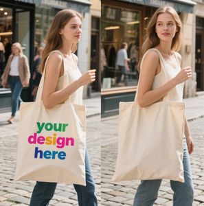 Sac de courses réutilisable en sergé de coton écologique avec logo imprimé personnalisé, couleurs sur mesure, toutes saisons, origine américaine, bandoulière - Product Image 4