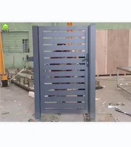 现代简约金属铝人行主前铁门设计屋铝人行门