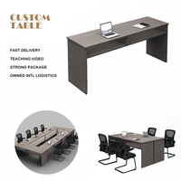 Bureaux de direction modulaires modernes, postes de travail commerciaux multifonctionnels, table de formation et de réunion confortable pour employés