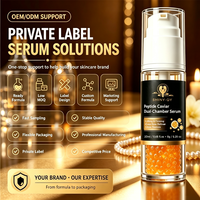 Sérum Visage 2-en-1 Personnalisé au Logo, Peptides de Caviar, Double Action Anti-rides, Hydratant, Éclaircissant et Raffermissant
