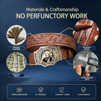 Ceinture en cuir véritable pour homme, style western punk vintage, design personnalisé, avec boucle tendance, tête de vache embossée, logo personnalisé perlé