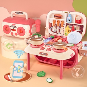 Machine à karaoké multifonction 2 en 1, microphone stéréo, <span class=keywords><strong>mini</strong></span> enfants, jouets de <span class=keywords><strong>cuisine</strong></span>, ensemble de <span class=keywords><strong>cuisine</strong></span> avec connexion mobile - Product Image 3