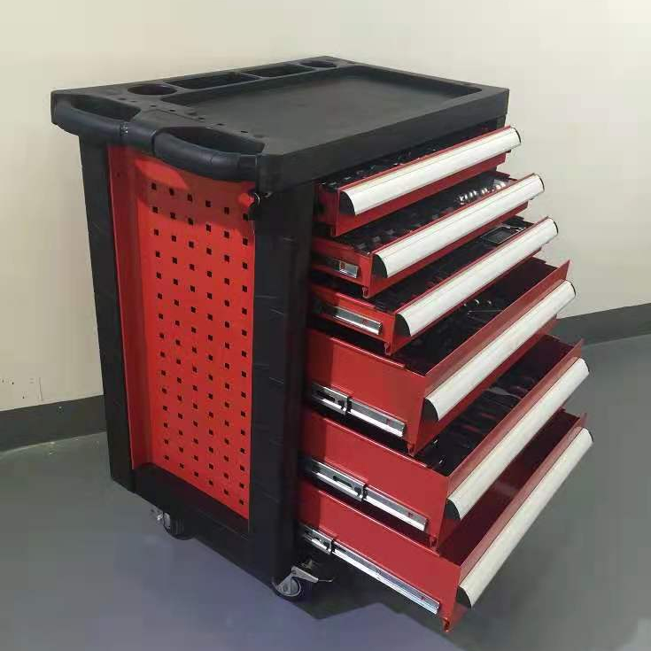 6, 7, 8 ящиков, передвижная роликовая Запираемая Металлическая Тележка для инструментов с 196 шт. наборов инструментов для ремонта мастерской