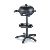 Barbecue sur pied électrique, Portable et léger, de couleur noire, 2019