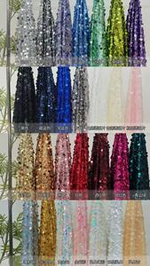 Thời trang 3D sequin mật độ Sequins vải dệt lưới vải sáng bóng <span class=keywords><strong>Net</strong></span> chuỗi lưới vải cho Đảng - Product Image 3