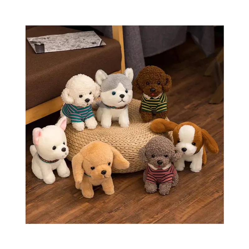 Simulation Simulation Poodle Dog Stuffed Animal Plush Toy Teddy Dog Dolls Puppy Pillow Gift Plush Toy