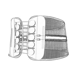 Cinturón de soporte de cintura lumbar 2025 con cuerda de tracción de polea de cordón inferior ajustable para aliviar el dolor de espalda - Product Image 2