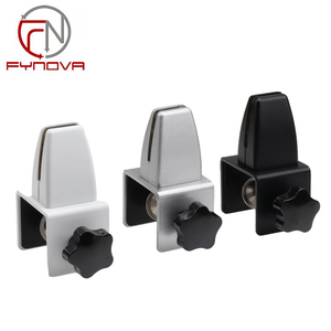 Abrazadera de pantalla de partición de escritorio de oficina moderna ajustable, soporte divisor extraíble de aluminio, soporte acrílico <span class=keywords><strong>para</strong></span> divisor de escritorio de cubículo - Product Image 2