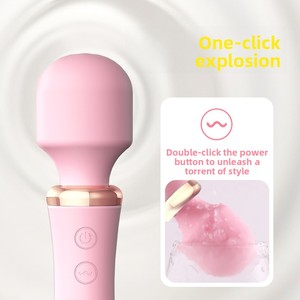 Vibromasseur en silicone à double tête Love Goddess Wand II AV rechargeable, <span class=keywords><strong>chauffant</strong></span>, à fréquence variable, pour femmes, jouet sexuel pour adultes - Product Image 3