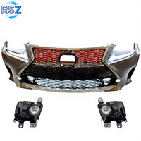 Kit carrosserie RAYSEZE RC pour Lexus 2015 2016 2018 2019 RC350 RC200T RC250, calandre sport, pare-chocs avant, lifting, chrome, feux de brouillard LED