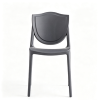 Chaise de salle à manger moderne en plastique, légère et empilable, pour la maison, le jardin, les restaurants et les événements