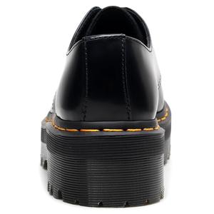 Botines de Cuero de Suela Gruesa y Corte Bajo, Estilo Británico, Casuales, Versátiles, con Aumento de Altura, Punta Redonda, con Cordones, Antideslizantes - Product Image 5