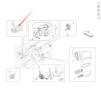 Ensemble de bouton de commutation de panneau de commutateur de tableau de bord OEM pour Maserati GranCabrio GranTurismo nouveaux modèles 237798 et 237799