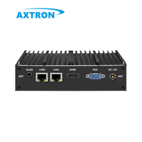 Pequeño PC industrial 2 Ethernet 4 USB 2 COM Linux Wifi 4G Android Embedded Nux Box con enchufes AU y US