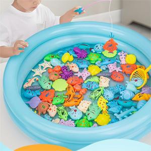 Ensemble de jouets de pêche magnétique en plastique éducatif pour enfants, jeu de pêche en étang pour bébés, <span class=keywords><strong>jeux</strong></span> de table aquatique pour enfants - Product Image 2