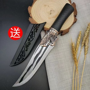 Hand-forged <b>boning</b> <b>knife</b> with a swivel <b>handle</b>, a sharp cutting <b>knife</b> for slaughtering pigs and skinning vegetables. - Product Image 1