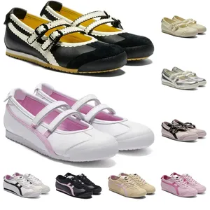 Ballerines pour femmes, chaussures décontractées de créateur Mexique TGRS, motif tigre métallique, plates, antidérapantes, respirantes, dessus en PU, doublure en coton - Product Image 1