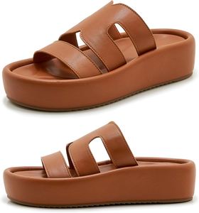 2025 <b>Summer</b> Spring New Fashion Lightweight Disposable Waterproof Arch Support Flat Thick Sole Sandals Large Size 36-43 - Product Image 3