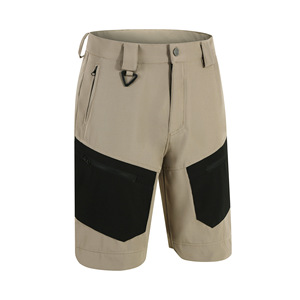 Pantalons cargo pour hommes, shorts de travail, shorts décontractés en coton et lin, shorts amples pour l'extérieur, poches, shorts de sport pour hommes - Product Image 1