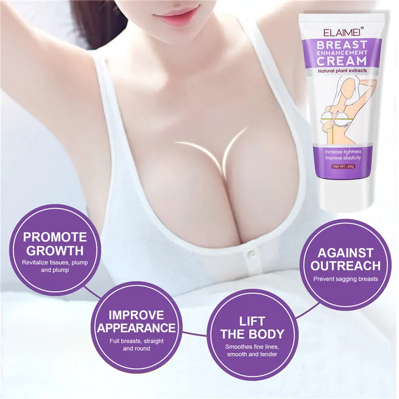 Elaimei plant extracts woman breast bigger shape up cream breast enlarging firming standing postpartum sagging care beauty cream