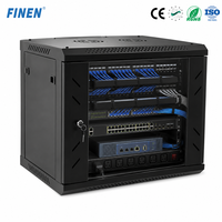 Armoire murale personnalisée WS CE RoHS 4U-18U en acier SPCC anti-corrosion pour serveur, pour usage commercial/télécom/caméras de vidéosurveillance, en stock