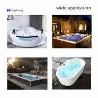 Buse de remplacement pour baignoire de plongée froide à jet de massage directionnel de 3,5 pouces, en PVC, pour bain de glace extérieur, SPA, lumière ambiante naturelle réfléchissante