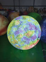 Ballon géant gonflable imprimé UV en forme de globe terrestre, en bâche PVC, type scellé, pour décoration d'événements et de fêtes, thème planètes et soleil - Vente chaude