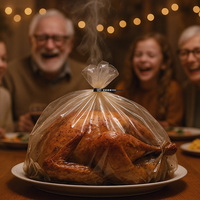 Sac en plastique pour aliments pour animaux de compagnie de qualité alimentaire, sacs d'emballage en nylon pour poulet rôti, sacs au four résistants à la chaleur