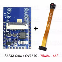YE ESP32CAM OV2640 Kit Modul kamera 66 120 tampilan 160 derajat 650nm 850nm penglihatan malam IR papan penglihatan IoT WiFi