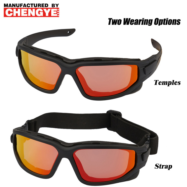 Genuine Unisex Polarized UV Protection Full Rim Cycling Sunglasses for Mountain Bike Outdoor Sports-Wind Sand Proof Tactical