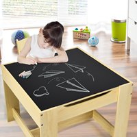 Ensemble de table d'étude pliable ergonomique en bois pour enfants, pour la chambre à coucher et la maison