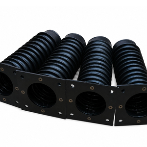 Soufflet cylindrique en caoutchouc sur mesure pour usine, soufflet <span class=keywords><strong>accordéon</strong></span> rond en caoutchouc, couvercle de soufflet rond pour machine CNC - Product Image 4