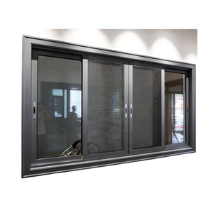 Ventanas interiores de la mejor marca de aislamiento acústico, ventana corredera de aluminio de 3 vías, ventana de vidrio de impacto - Product Image 2
