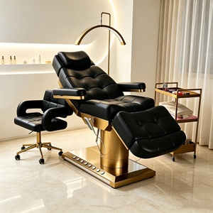 RJ Modern 3/4 Motors Massage Tables & Beds Leather Electric Beauty Bed Luxury Facial Bed Eyelashes Lash Extension Bed for Clinic - Product Image 3