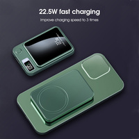 10.000 MAh OEM Logo 22,5 W PD Wireless Power Bank Magnet 15W 2 in 1 Wireless Charging Power Pack für Iphone 16 Pro max