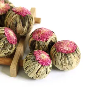 100% 手作り中国の芸術的な手作りの開花咲くティーボール