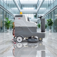 Autolaveuse automatique à batterie pour usage industriel, machine de nettoyage efficace pour entrepôts