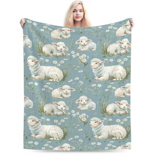 Assorted Print Flannel Blanket Throw Blanket Nap Blanket Fade Resistant Lightweight for <b>Bed</b> Sofa Couch Custom Print YH-MT-240 - Product Image 5
